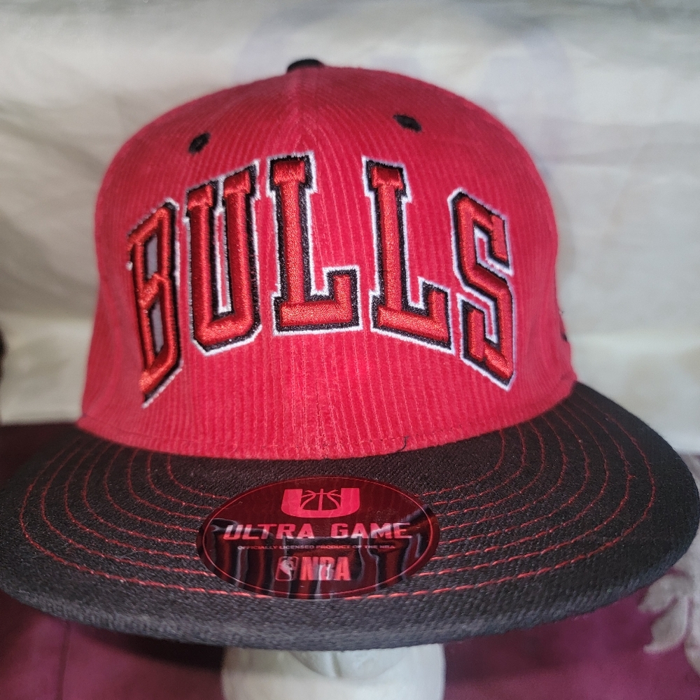 Chicago Bulls NBA Ultra U Game SnapBack Corduroy Cap One Size Fits most